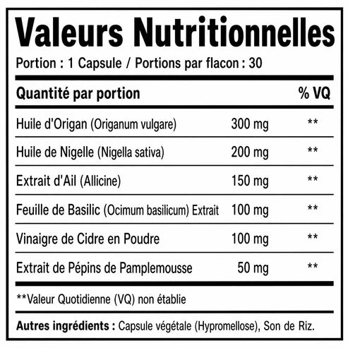 Mycovital™ | Huile d'Origan & de Nigelle – Élimine la Mycose des Ongles