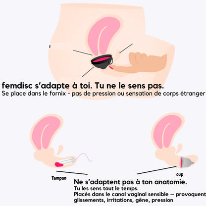 Flowdisc™ | Le Disque Menstruel qui te libère pour 12h — Sans Fuite, Sans Stress