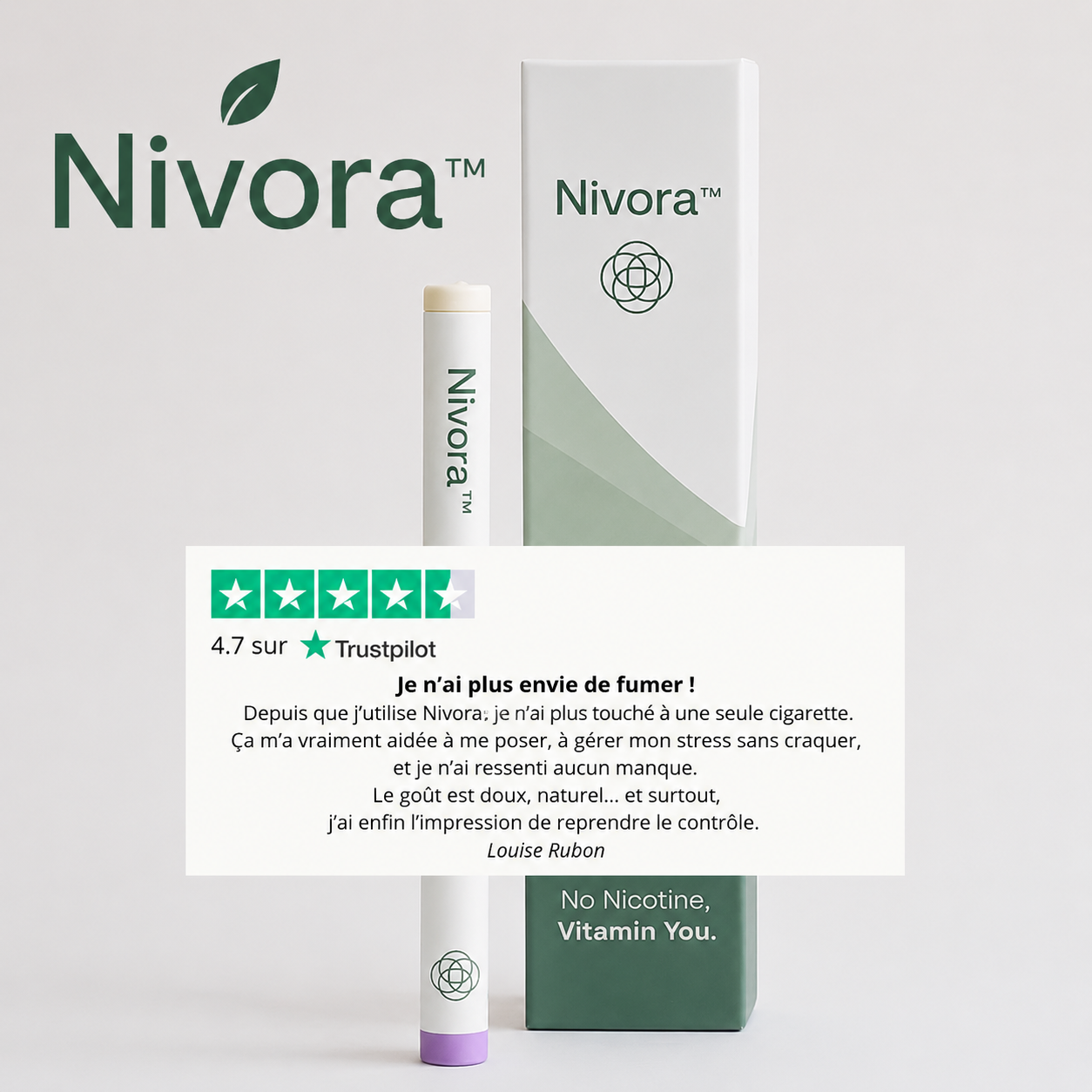 NIVORA™ – Stick Botanique Sans Nicotine